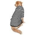 thumbnail image 5 of Dog Hoodie Pet Clothes Black Checkered Sweater Sweatshirts Pullover Coat for Large Medium Dogs Medium, 5 of 7