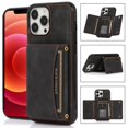 thumbnail image 5 of SaniMore Case for iPhone 14 Pro 6.1" 2022, [Flip Wallet with Card Slots] [Kickstand] [Shockproof & Anti-fall] Wear-resistant Retro PU Leather Rugged Cover For iPhone 14 Pro 6.1" 2022, Black, 5 of 7
