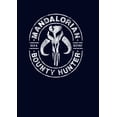 thumbnail image 2 of Men's Star Wars: The Mandalorian Seek & Destroy Stamp Graphic Tee Navy Blue Small, 2 of 4