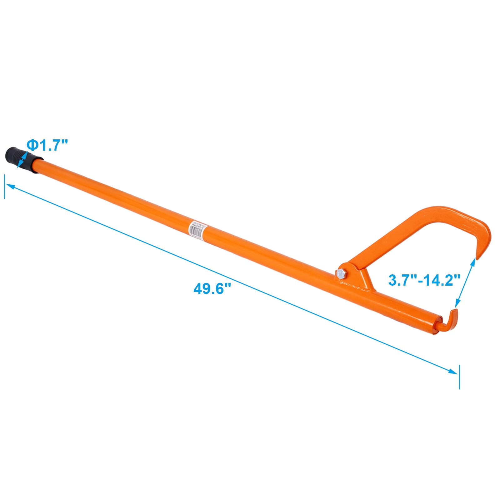 Cant Hook Retractable 14 Inch Opening Steel Handle 48in length,