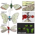 thumbnail image 2 of Juegoal Set de 3 Estacas Decorativas para Jardín de 51 cm con Mariposa, Libélula y Colibrí que Brillan en la Oscuridad, 2 of 6