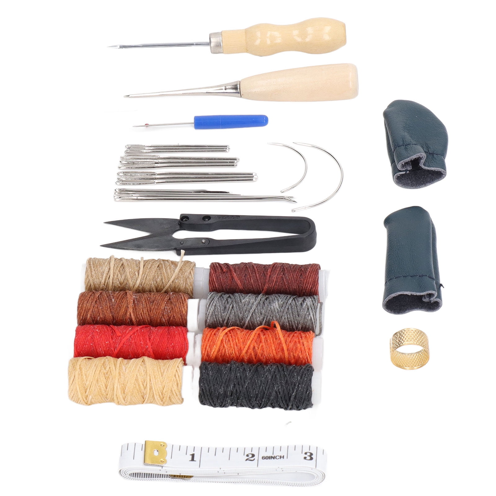 Leather Tool Set, DIY Leather Goods Making Hand Sewing Tools Leather