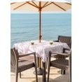 thumbnail image 3 of Outdoor Tablecloth with Umbrella Hole for Patio/Picnic/Party/Camping, Pink Palm Tree Waterproof Table Cloth Square Cover Washable, Summer Tropical Tree Coastal Beach (54"x 54"), 3 of 9