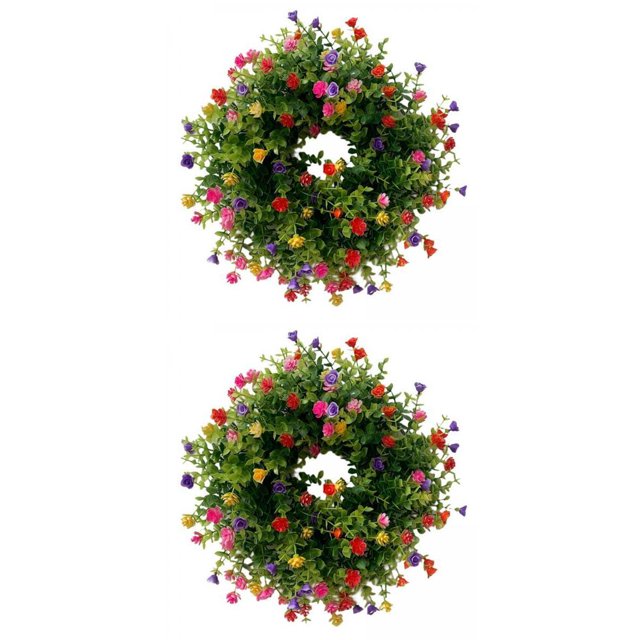 2 Coronas Florales De Gypsophila Wreath Para Festivales, Celebraciones, Bodas. Zulema corona de primavera