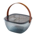 thumbnail image 3 of WLPZXP Fruit Bowl Breakfast Trays Multifunctional Ornament for Outdoor Home Camping Blue, 3 of 9