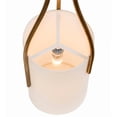 thumbnail image 3 of Meyda 177602 9 in. Cilindro Triad Pendant, Vintage Brass Fsb-5 - Lodge Fabric, 3 of 7