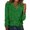 Green, variant on Women Top Shiny Sequin V Neck Long Sleeve Loose Soft Pullover Pure Color Breathable Daily Commute Club Party Lady Blouse Shirt