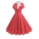 thumbnail image 2 of Vestido Corto de Verano de las Mujeres de Malla de Manga Corta Bordado Vestido de Pastel Retro, Vestido Ligero Casual para la Fiesta Y las Vacaciones, 2 of 9