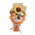 thumbnail image 4 of balikha 10.2inch Crochet Gift Bouquet Eternal Blessing Decorative Handmade Flowers for Floral Arrangements Multifunctional Orange Paper, 4 of 9