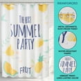 thumbnail image 2 of REGALWOVEN Cute Print Shower Curtain Sets, Waterproof Fabric Bath Curtain with 12 Hooks, Fresh Pastoral Style for Bathroom Decor Yellow Fruit 71"W x 71"L, 2 of 7