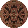 thumbnail image 1 of Ahgly Company Indoor Round Persian Brown Traditional Area Rugs, 6' Round, 1 of 4
