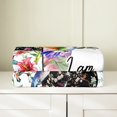 thumbnail image 3 of Erosebridal Cartoon Hummingbird Flannel Blanket, Flower Floral Patchwork Sherpa Throw 30x40, 3 of 6