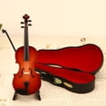 thumbnail image 4 of NIBOLOG Tiny Violin Keychain with Sound Mini Violin Toy Set Plays Sad Music Smallest Violin Model Mini Crying Story Teller Portable Miniature Violin, 4 of 7