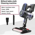 thumbnail image 3 of Billiard Table Cloth Cleaner, 22kpa Pool Table Cloth Vacuum Cleaner, Cordless Billiard Cloth Cleaning Machine 240w, LED Intelligent Display, Adjustable 2 Speeds, For Billiard Halls, 3 of 8
