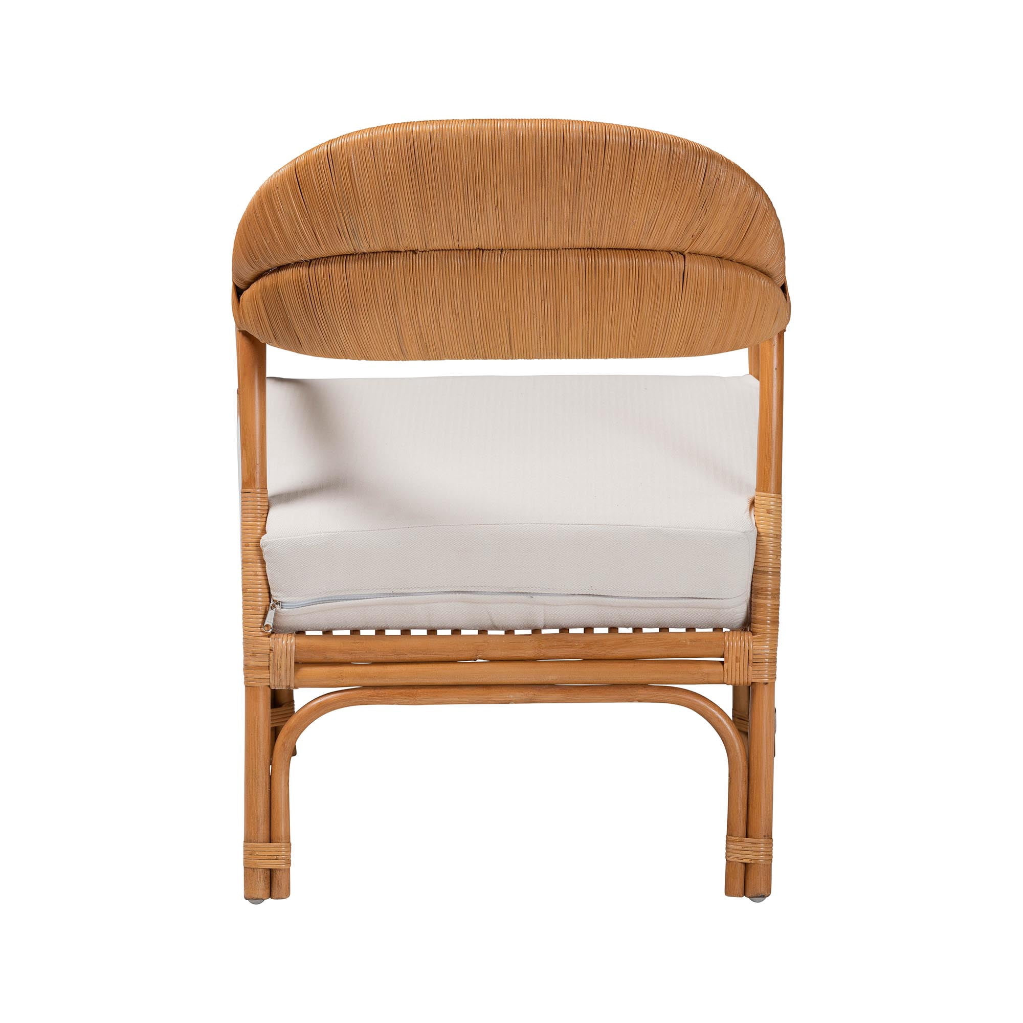 bali & pari Marisa Boho Arm Chair, Light Honey