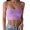 Purple, variant on Fshinging Womens Tank Top Solid Sleeveless Cropped Camisole Summer Undershirt Brown L