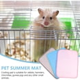 thumbnail image 4 of 3Pcs Pet Summer Cooling Mat Rabbit Cooling Pad Hamster Guinea Pig Cool Plate Ice Bed Washable Small Pet Training Pad for Chinchilla Small Animals Blue Pink Grey, 4 of 8
