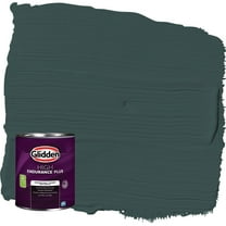 Glidden HEP Night Watch / Green Flat Interior Paint with Primer, 1 Quart