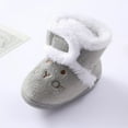 thumbnail image 5 of Baby Girls Boys Plush Snow Boots Soft Sole Anti-Slip Mid Calf Warm Winter Toddler Walking Shoes, 5 of 8