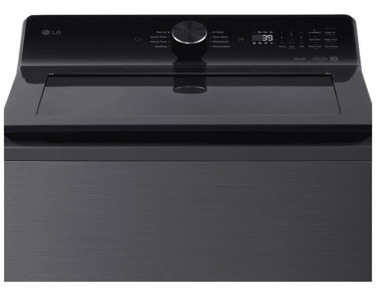 LG WT8200CL 5.0 cu. ft. Mega Capacity Smart Top Load Washer, Impeller, Platinum Black