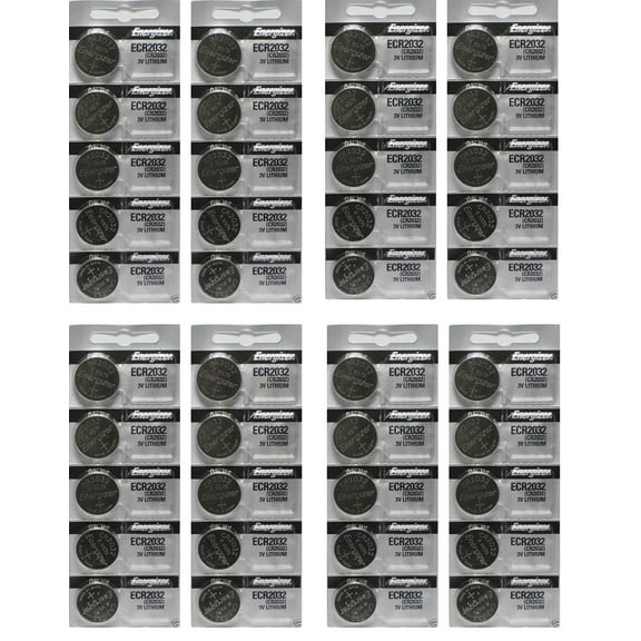 Energizer CR2032 3 Volt Lithium Coin Battery In Original Packaging, 40 Batteries