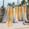 thumbnail image 3 of Orange Gray Outdoor Pillow Covers 26x26 Set of 2,Waterproof Patio Throw Pillowcase Protectors,Retro Country Abstract Ombre Aesthetic Decorative Pillow Shams Cushion Covers for Seat Bed Couch Sofa, 3 of 8