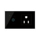 thumbnail image 1 of Interruptor inteligente Tomacorriente de pared inteligente con Wi-Fi de 95-250 V con interruptor de Tomshoo  Negro/1 Gang, 1 of 7