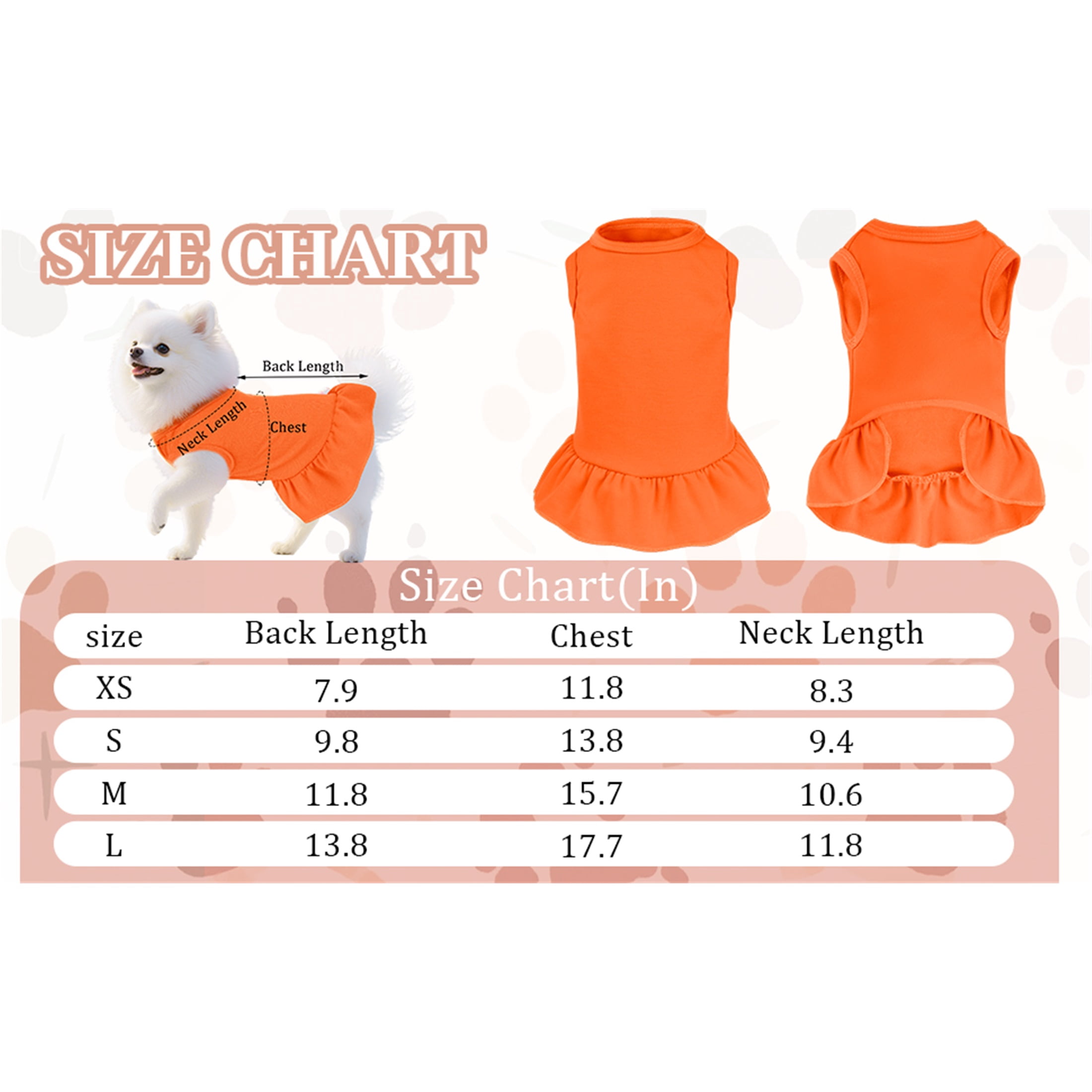 HQREA 2 Pcs Dog Dresses Cat Skirt Solid Color Dog Clothes Summer Sleeveless Puppy Girl Clothes for Small Dogs Cats