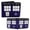 Indigo, variant on Tardis - Doctor Who 4x5" Bi-Fold Wallet
