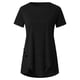thumbnail image 5 of Fiudx Camisetas para Mujer Blusa Irregular de Manga Corta con Cuello Redondo y Botones de Talla Grande para Mujer, 5 of 5
