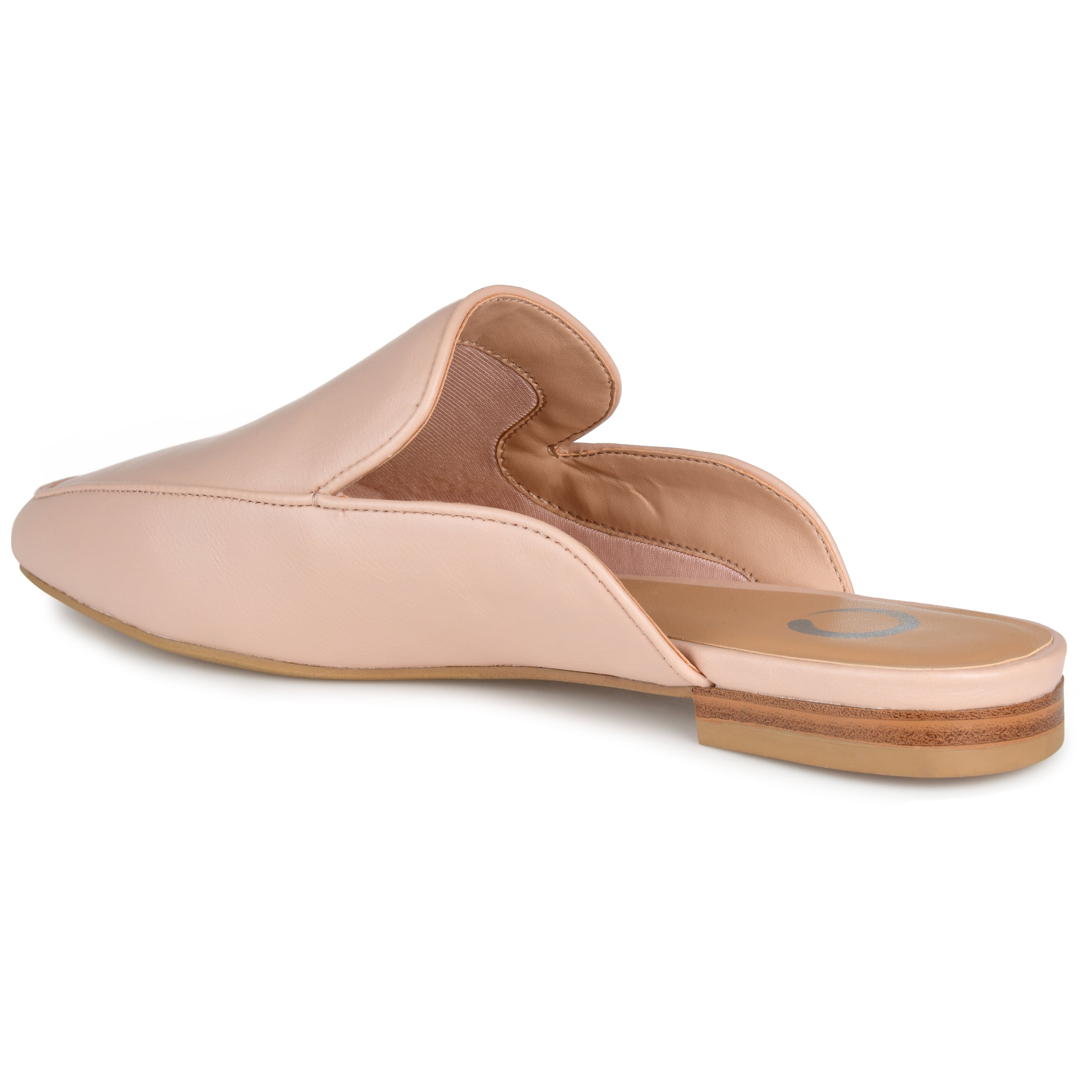 Journee Womens Akza Slip On Square Toe Mules Flats, Widths Available