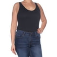 thumbnail image 2 of FREE PEOPLE $48 Womens New 1647 Black Scoop Neck Body Suit Intimates Top L B+B, 2 of 3