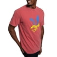 thumbnail image 4 of CafePress - Cool Ukraine Flag Ukrainian Pride Native H T Shirt - Mens Comfort Colors Shirt, 4 of 5