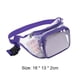thumbnail image 3 of Bolsa Bolso 2 riñoneras transparentes impermeables para viajes deportivos, miniriñoneras (púrpura), 3 of 5