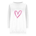 thumbnail image 4 of Meichang Chandail pour Femmes Col Rond Manches Longues Coupe Ample chandail Mode Imprimé Cœur Chandails Sans Capuche Chandails Confortables, 4 of 4