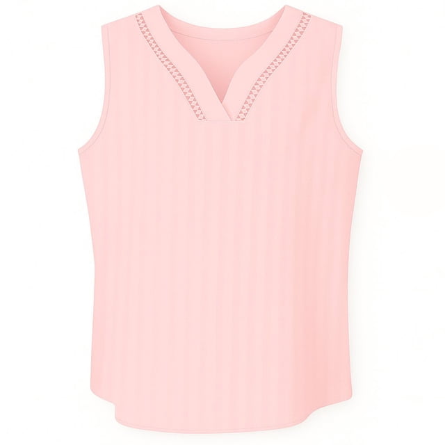 Blusa George para Mujer, Sin Mangas Rosa Talla Eg