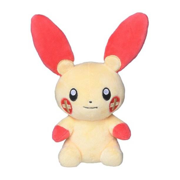 TAKARA TOMY Genuine Pokemon Plush Pokemon Anime Plusle Sleeping Pet Cute Animal Plush Soft Stuffed Cartoon Toy Gift for Kids Gong Bohan LED