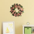 thumbnail image 3 of Twowood Simulation Wreath Nice Textures Bright Colors Rattan Handmade Wreath Floral Artificial Simulation Garland Wreath for Offices, 3 of 10
