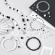 thumbnail image 3 of 765 cuentas redondas de vidrio blancas y negras de 4/6/8/10 mm para manualidades, para pulseras, collares, bisutería, cuentas góticas surtidas al por mayor., 3 of 5