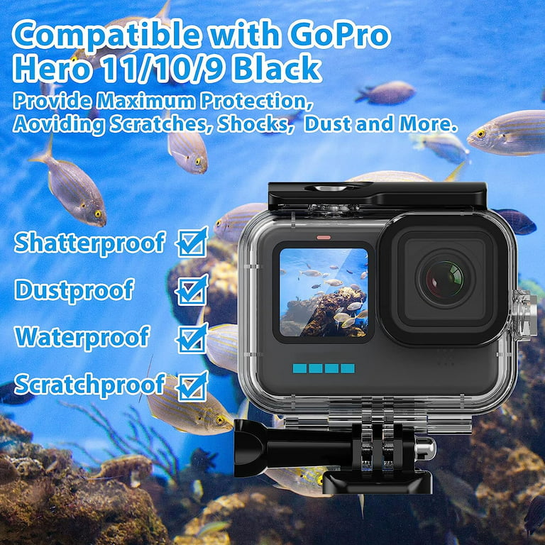 For Gopro Hero 9 Hero 10 Black Underwater Waterproof Housing Case Diving  Protect