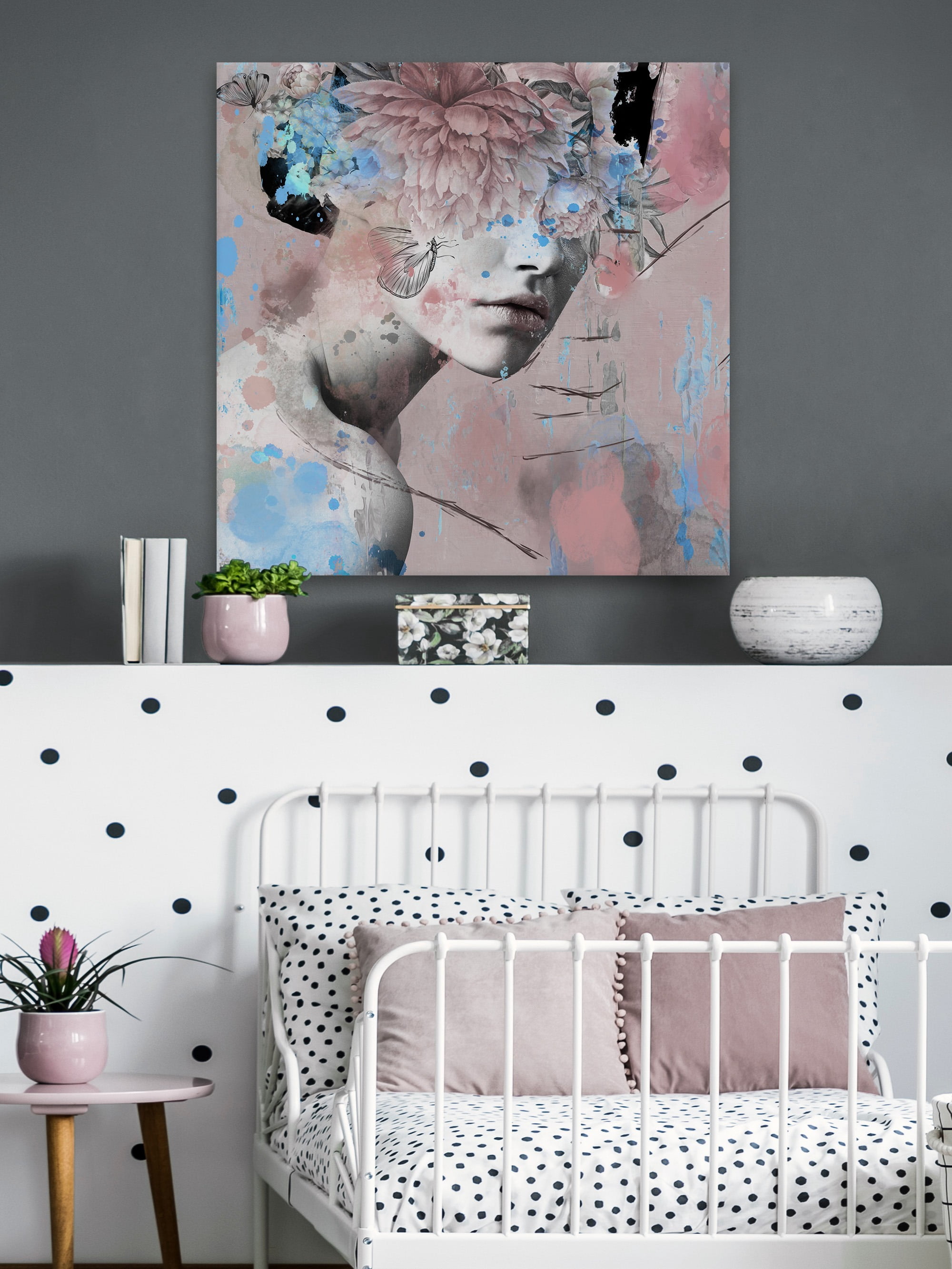 Parvez Taj Wild Floral Headdress Canvas Wall Art