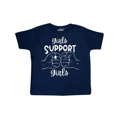 

Inktastic Girls Support Girls Fist Bump Gift Toddler Boy or Toddler Girl T-Shirt