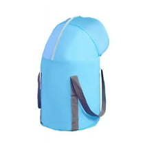 Foldable Foot Bath Bucket Deepening Soaking Basin Portable Sink Camping Washing Bag for Outdoor Travel, Blue