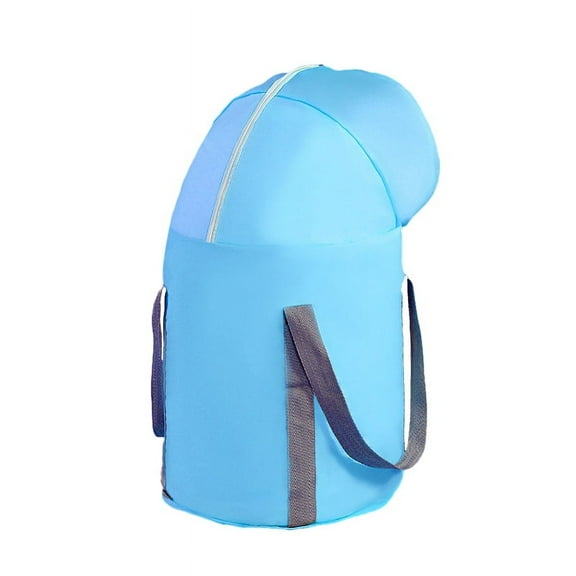Foldable Foot Bath Bucket Deepening Soaking Basin Portable Sink Camping Washing Bag for Outdoor Travel, Blue