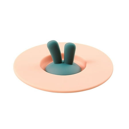 

Removable Silicone Cup Lid Rabbit Ear Shaped Dust-Proof Cup Cover Household Gift
