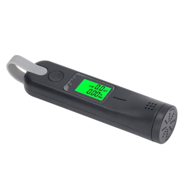 Professional Grade Upgrade Breathalyzer With Digital Blue LCD Display, 10 Mouthpieces, And High Accuracy Semiconductor Alcohol Sensors