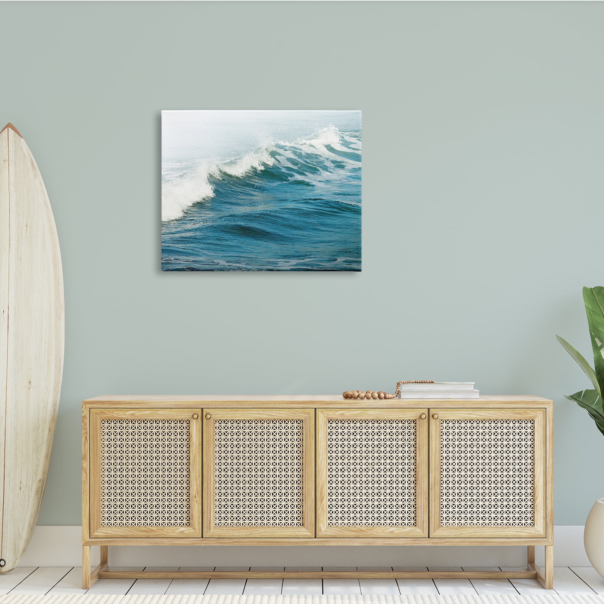 Stupell Indtries Small Wave White Caps Water Motion Ocean Study,40 x 30,Design by Ian Winstanley