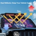 thumbnail image 4 of Yuyamidu Galaxy Wolf Windshield Sunshade USA Flag Sun Shade Heat Shield Sun Visor Mat Compatible with Jeep Wrangler Rubicon Sahara TJ JK JKU 2 Door & 4 Door, 4 of 7