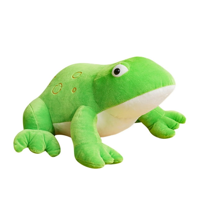 Peluche de rana Animal de peluche para niños mayores de 3 años Cálido y acogedor para la guardería y el cumpleaños