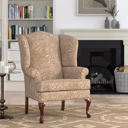 Greyson Living Elaina Paisley Wingback Queen Anne Accent Chair by
